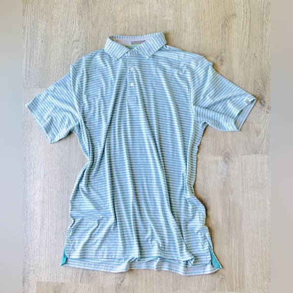 Tasc Striped Polo Shirt Men's Large - Picture 1 of 10